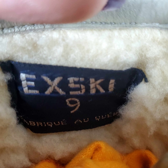 Vintage EXSKI Seal Skin Mukluk Shearling Lined 9 - Picture 12 of 15